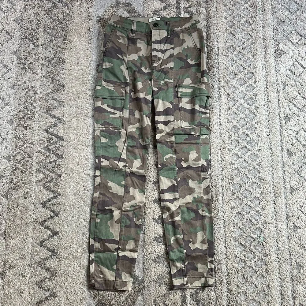 J.Crew Cargo Toothpick Camo Pants 25